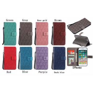 Buy cheap iPhone Leather Protective Case with Flower Embossed Pattern product