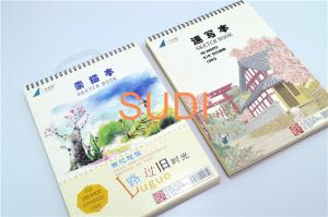 China Diary Printing Cardboard Cover 140gsm Loose Leaf Spiral Notebook on sale