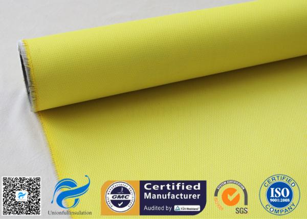 Quality Yellow High Temperature Lightweight Fiberglass Cloth For Waterproofing 530gsm 127cm for sale