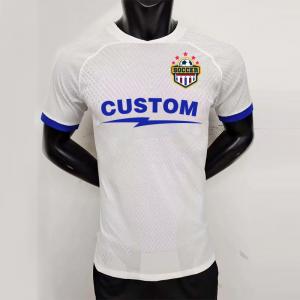 China OEM Football Soccer Jersey Customized Design Club Brand Team Match White on sale