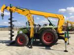 Pole Erecting With Hydraulic Mini Auger Pile Drilling Machine