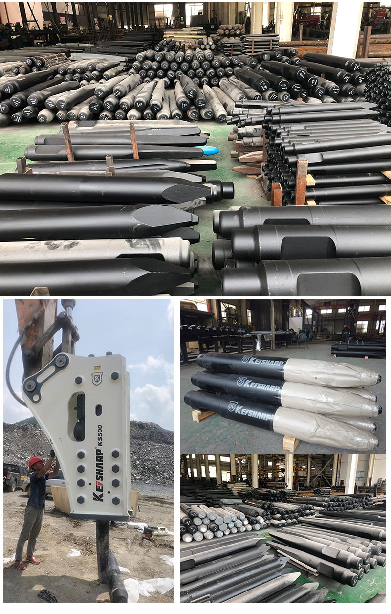 42crmo Material K195 Chisel Set For 50-60ton Excavator And Pneumatic Chisel Hammer