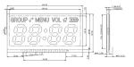OEM Positive Transflective HTN LCD Display VDD 3V Custom Segment LCD