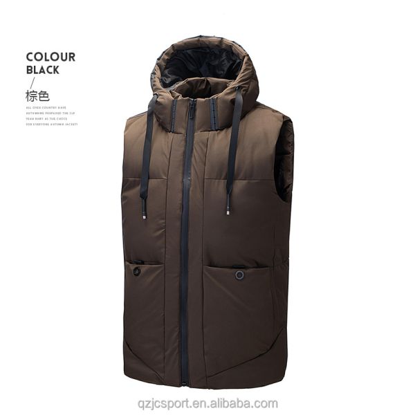 New arrival JC wind cotton padding vest coat men s warm vest jacket custom logo