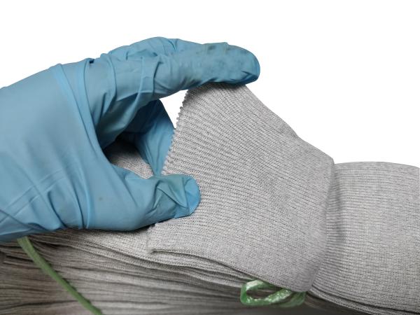 Quality ESD Knitted Polyester Ribbed Cuffs Antistatic & Shrink Resistant Gray Color for sale
