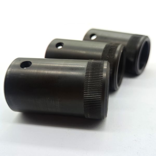 Black CNC Machining Parts Customized CNC Milled Parts High Precision