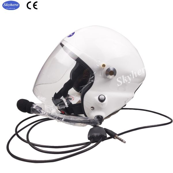 Powered paraglider helmet PPG helmet white Paramotor helmet 820g+/-50g EN966 certificated blue red black grey