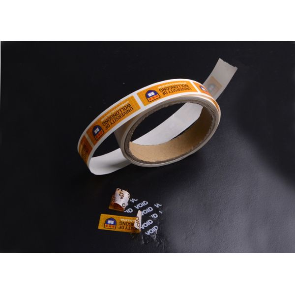Custom high quality anti counterfeit void warranty seel labels stickers