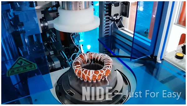 motor coil winding lacing machine