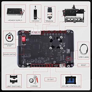4540 Router CNC Engraving Machine 500W Spindle 11000rpm 3 Axis