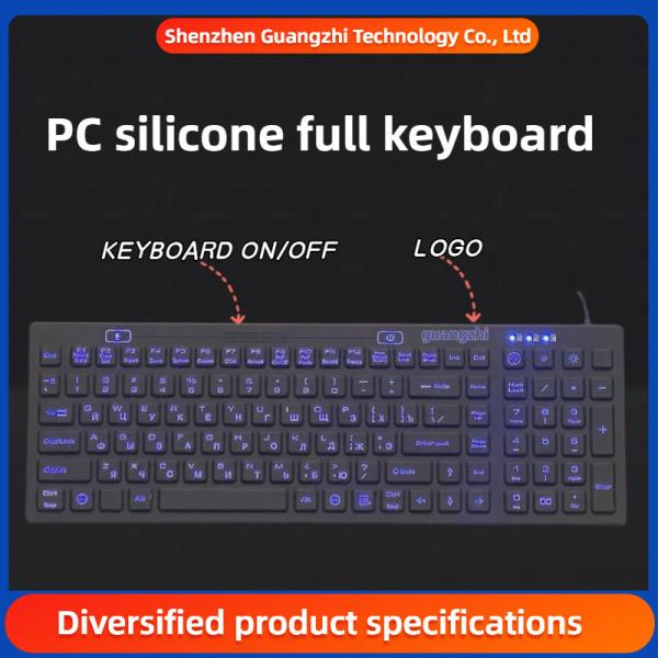 Quality Backlight waterproof PC silicone full keyboard | medical equipment specific pinpad|rubber keypad|high temperature silicone rubber|custom rubber keypad for sale