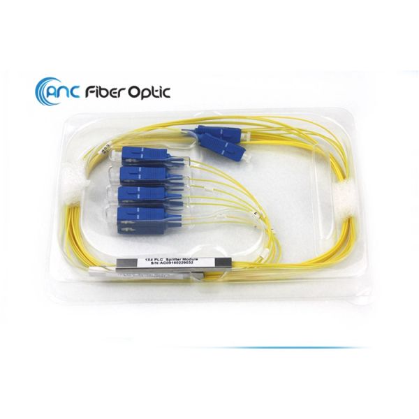 RoHS G657A1 0.9mm Optical Cable Splitter With SC SCAPC FCAPC Connector