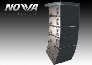 Black Line Array Sound System For Concert , Powered Speaker System 140dB