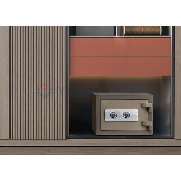 Double Keys Lock Anti Theft Solid Steel Fire Proof Safe Box For Security FB/FG-32---158