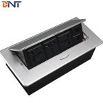 BNT Conference table mounted socket with dual RJ45 network for conference