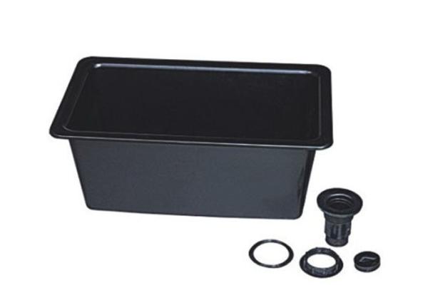 Quality Black Acid Resistant Laboratory PP Sinks Lab Fittings 390*290*336mm for sale