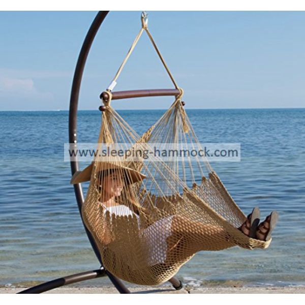 All Weather Versatile Grand Caribbean Lounge Hammock Chair Swing Soft Spun Polyester Rope