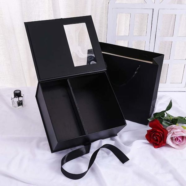 Exquisite Jewelry Packaging Boxes Printed Eternal Rose Valentine's Day