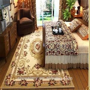 Embroider machine carved rectangular wilton persian pray rug