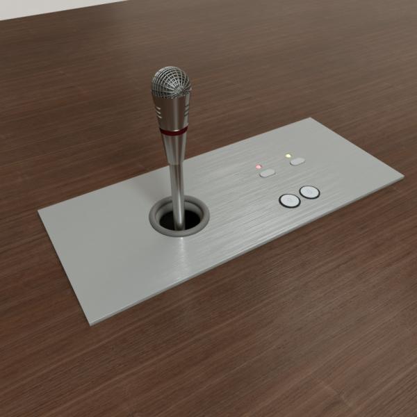 Quality Automatically Lifting Paperless System Equipment Microphone Professional Audio Video Conference System With Microphone for sale