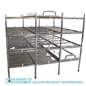 China Factory Price American Style Mortuary Cadaver Cremation Funeral Mortuary Fridge Rack For Sale on sale