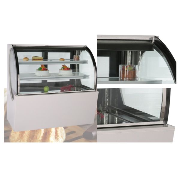 Fan Cooling Three Layer Cake Display Case For Restaurant