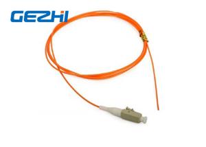 China LC / PC Fiber Optic Patch Cord Pigtail 62.5 / 125um MM , Fiber Optical LC Pigtail on sale