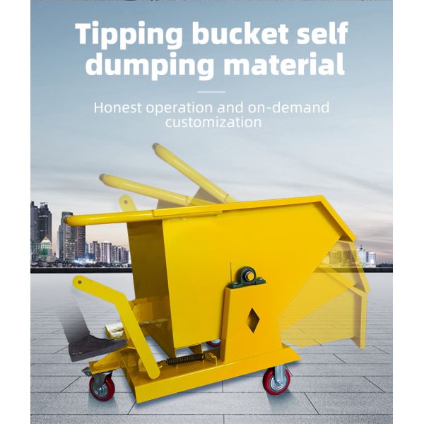 Mobile Self Tipping Hopper For Construction Mining Waste Management