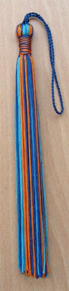 Quality Fashionable Multi Color Custom 8" Graduation Chainette Rayon Trimmings with 6" Loop for sale