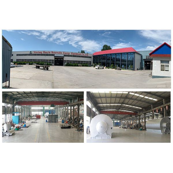 30 Ton Continuous Tyre Pyrolysis Plant Batch Type With High Oil Yield PLC Control