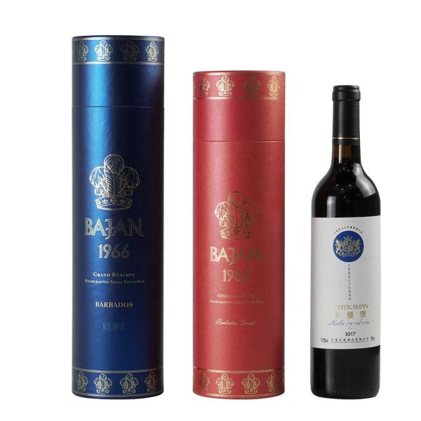 Quality Beverage Wine Bottle Display Box Velvet Pillow Inserted Embossed Hotstamping for sale