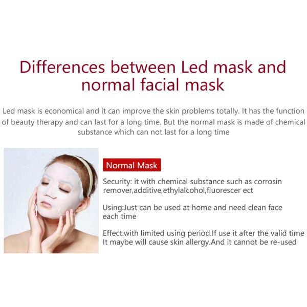 Home Use LED Light Therapy Mask Skin Rejuvenation 590nm Orange