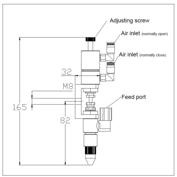 HJD36 Double Acting Thimble type for glue potting and coating