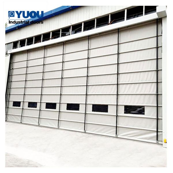13m Height Exterior High Speed Roller Shutter Door Fabric Soft Curtain Windproof
