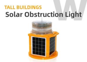ROHS Solar Building Obstruction Light IP68 Low Intensity Obstacle Light