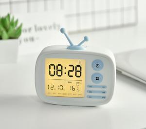 China TV Shaped Kids Alarm Clock Multifunctional 316g ABS Silicone Glass Material on sale
