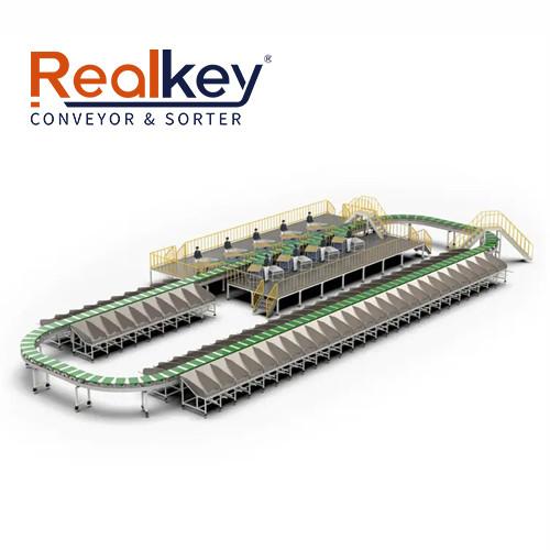 Quality Dimension Weighing Scanning System Cross Belt Sorter Parcel Sorting Machines for sale