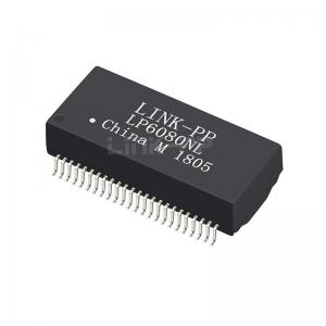 China LP6080NL Dual Port 1000 BASE-T PoE+ 48 Pin SMT Ethernet Transformer Manufacturers on sale