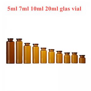 Buy cheap sterile 10ml vial 5ml Clear Amber Moulded Sterilie Medical Cosmetic Low Borosilicate Injection Glass Vial product