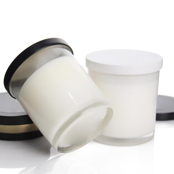 Quality High Quality 80Cm*90mm Rectangle Gift Glass Wax Jar With Aluminum Lid for sale