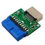 Vertical USB 3.1 Key-A Type-E To USB 3.0 20Pin Header Male Extension Adapter