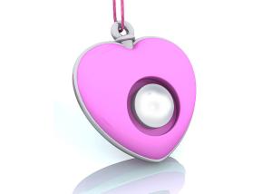 Self defense mini personal key alarm with 130DB siren for heart shape
