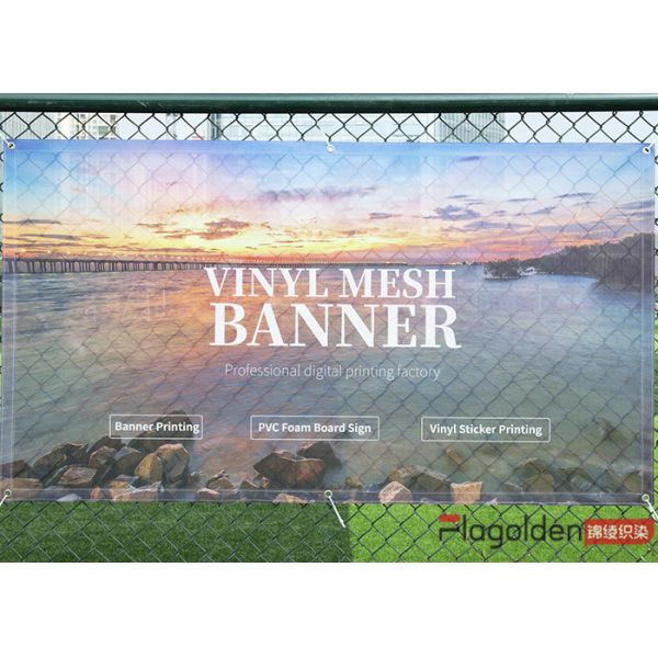 Screen Printed Outdoor Banner Display 100% Polyester Custom