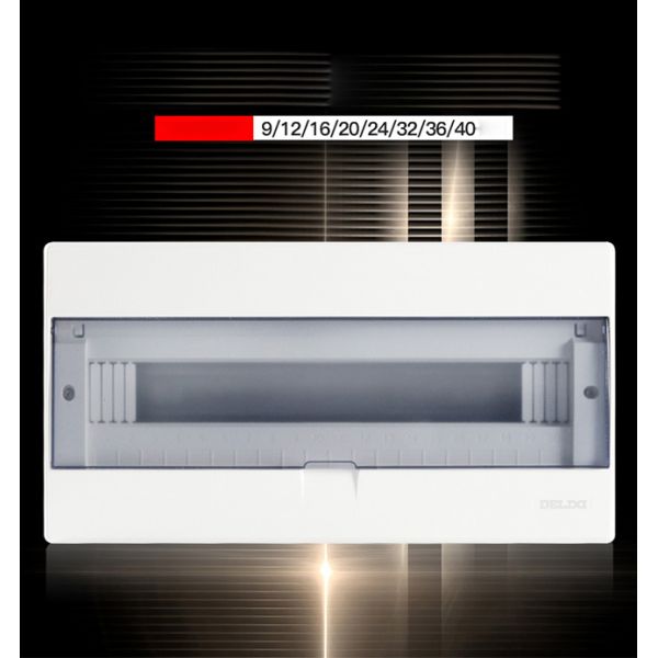 63A 100A Plastic Polycarbonate Lighting Distribution Box 9 12 16 20 24 32 36 45 Ways Delixi