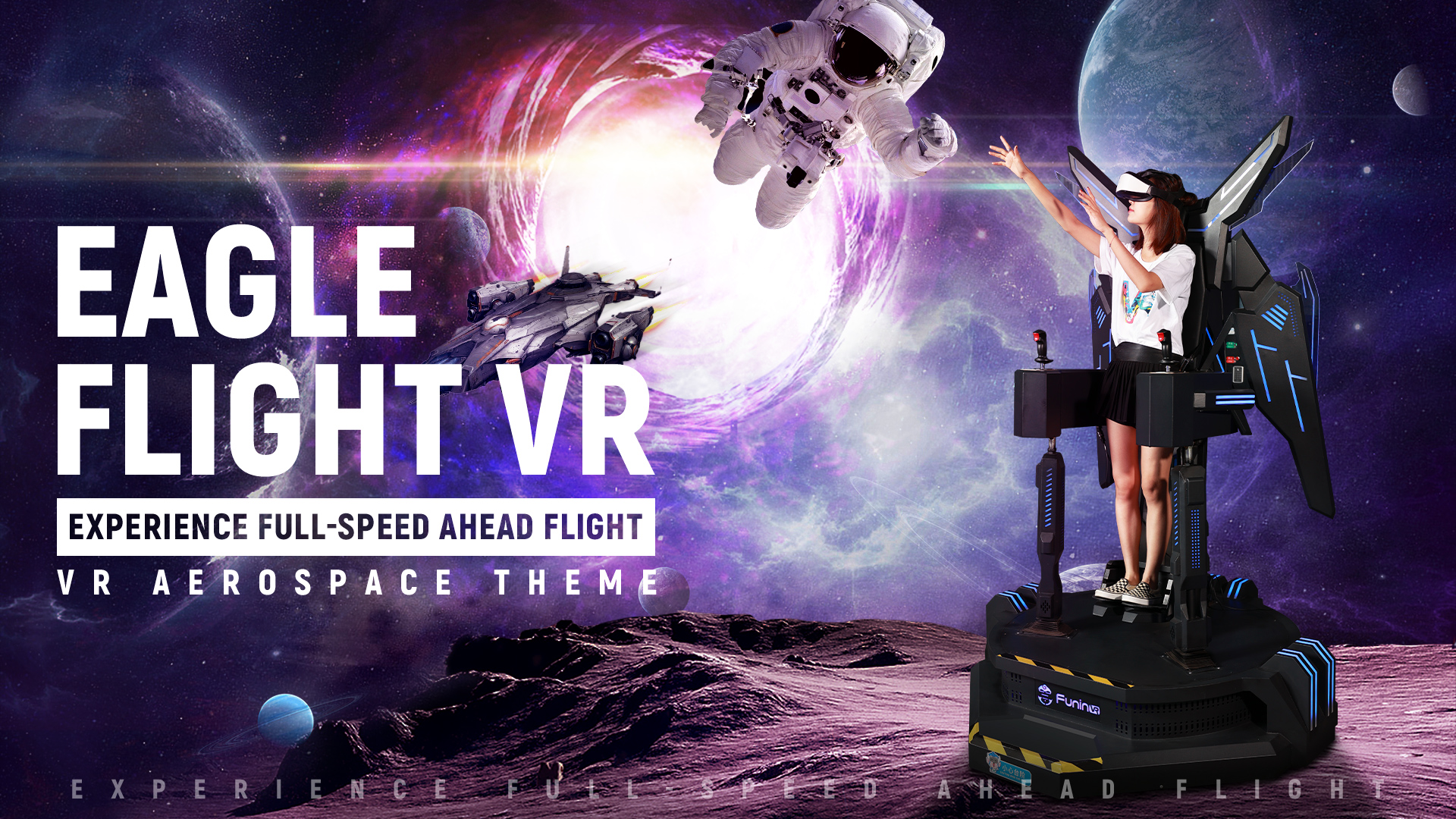 Rated load 150KG 9D Game Simulator Interactive Eagle Flight VR Simulator