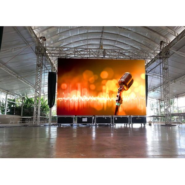 Die Casting Aluminum Indoor Rental LED Displays 500*500mm Waterproof IP65