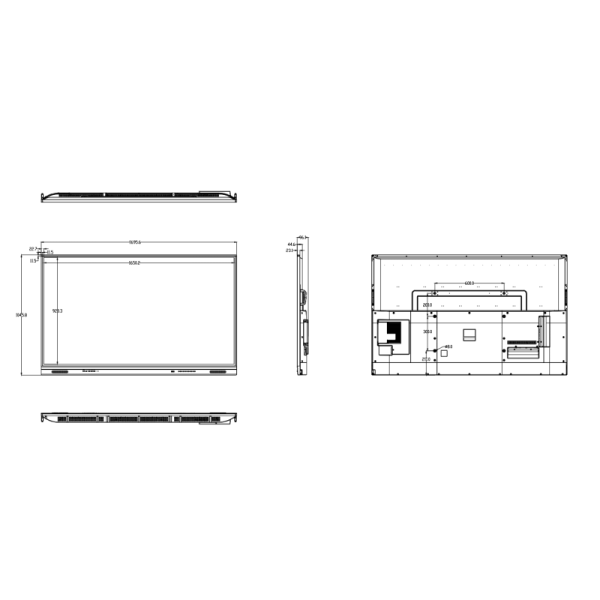 20 Points LCD Smart Board Dual System Anti Blue Eyes LAN WIFI Bluetooth
