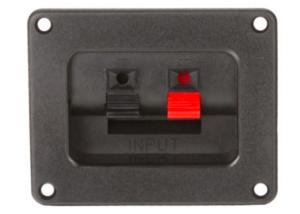 Buy cheap ABS Square Type Speaker Spring Terminal / Recessed Speaker Terminals F242 product