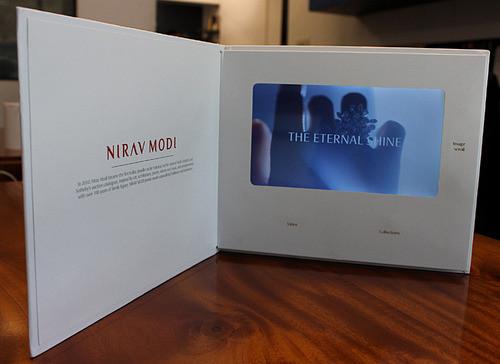 Quality 7 Inch LCD Flip Book Video With Touch Screen , Promotional Video Card for sale