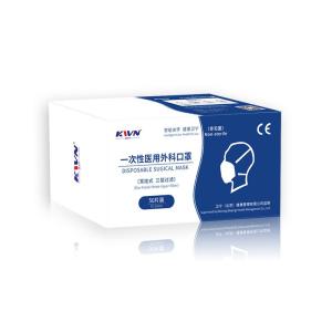 Three Layer Non Woven Fabric Face Mask With Adjustable Aluminum Nose Clip